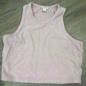 JCrew Crewcuts girls size 12 90s Cropped Cotton Tank top pale pink